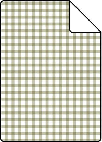 Proefstaal ESTAhome behang ruitjes groen - 26.5 x 21 cm - 132148-S