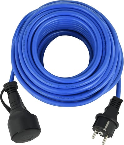 Professionele verlengkabel buiten H05VV-F 3G1.5 10 meter IP44 UV-bestendig
