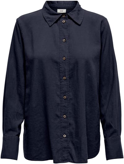 JDY Say L/S Linen Loose Overhemd Dames - Maat S