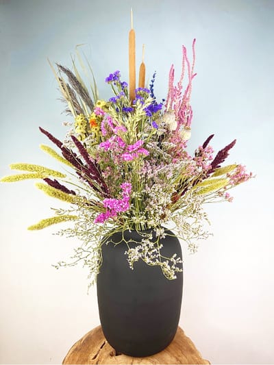 Droogbloemen boeket "Love Nature" | Exclusief vaas | 70cm | Natuurlijk en Chique | Een boeket dat jouw interieur een natuurlijke uitstraling geeft