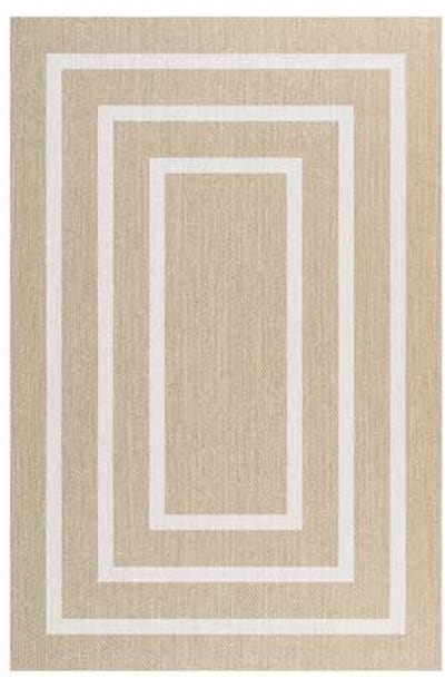Storesdeco Premium vinyl vloerkleed, wasbaar, antislip en slijtvast – rechthoeks Wits 60x90 cm
