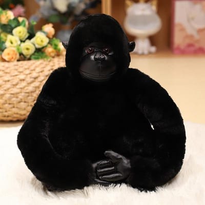 Realistische Gorilla Knuffelpop Prachtige Chimpansee King Kong Pop Dikke Aap Pop Knuffeldieren Speelgoed Raamdecoratie Kerstcadeau 20cm