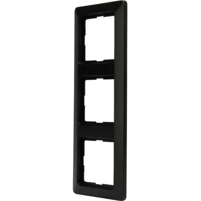 Sencys Afdekraam Ottawa 3-voudig Kunststof Mat-zwart Mat - 8x27,5x1cm