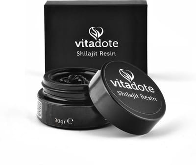 Vitadote Shilajit Pure Original Resin Mumijo – Onbewerkte en Gecertificeerde Shilajit uit de Himalaya & Altai – 30 gram - Rijk aan 85+ Mineralen
