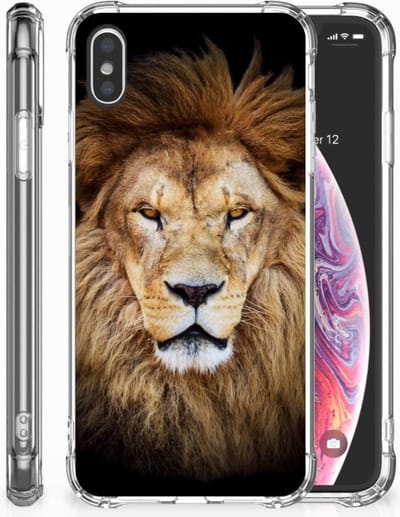 Apple iPhone Xs Max Case Anti-shock Leeuw