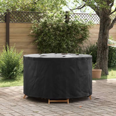 vidaXL - Meubelbescherming - 102 - x - 102 - x - 71 - cm - 210D - Oxford - stof - Rond - Zwart