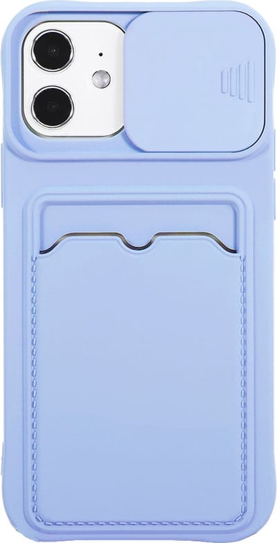 Hoesje geschikt voor iPhone 11 - Backcover - Pasjeshouder - Portemonnee - Camerabescherming - TPU - Paars
