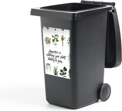 Container sticker Spreuken - Happiness is... watching your plant starting to grow - Quotes - 40x60 cm - Kliko sticker