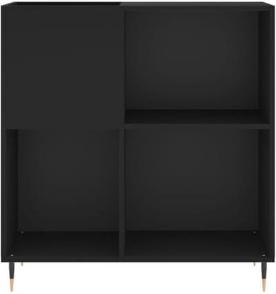 Thuys – Platenspeler Kast – Platenspeler Meubel – Ip Kast – 85 x 38 x 89cm – Zwart