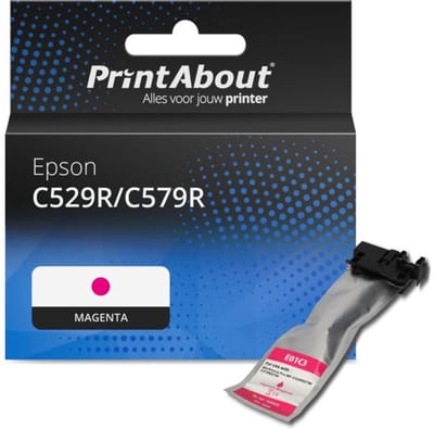 PrintAbout huismerk Inktcartridge C529R/C579R  (T01C300) Magenta Hoge capaciteit Geschikt voor Epson