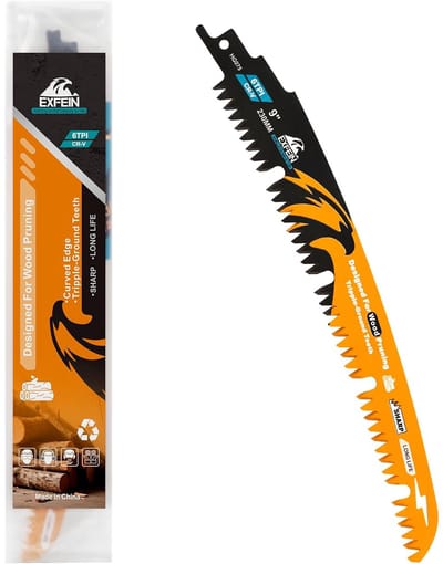 Reciprozaagbladen Hout - Snoeien Zagen - Bomen Snoeien - Boogrand Ontwerp - 230 mm - Zilvergrijs