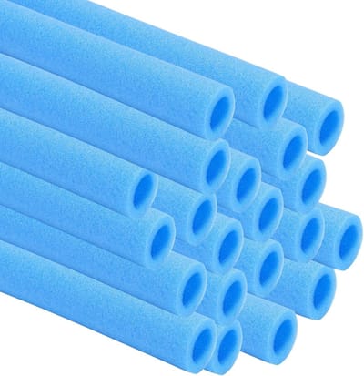 Trampoline Stangbescherming - Schuimrubberen Covers - Veilig Springen - Waterdicht UV-bestendig - 16 Stuks 92cm - Blauw