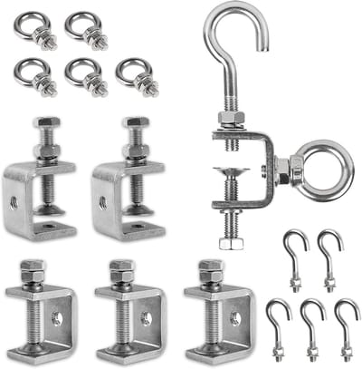 Set van 6 RVS Klemmen - Verstelbare Schroefklemmen voor Lassen, Houtbewerking en Auto Reparatie met een Klembereik van 0-25 mm