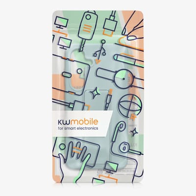 kwmobile back cover voor smartphone - geschikt voor Samsung Galaxy S25 - 1x beschermhoesje van kunststof - In mintgroen