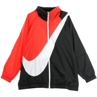 Dameswindjack W Swoosh Jkt Wvn Cb Zwart/universiteitsrood/wit