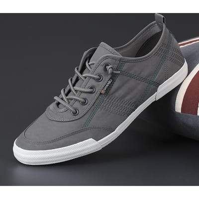 Heren Canvas Schoenen Ademende Lichtgewicht Schoenen Herenschoenen Casual Sneakers Loafers Instapschoenen 44 grijs
