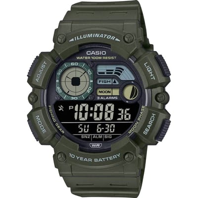 Casio Casio Collection WS-1500H-3BVEF Horloge - Kunststof - Groen - Ø 46 mm