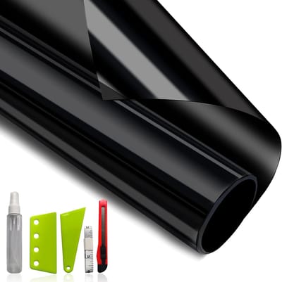 Verduisterende Raamfolie - Zonwerend Privacy - Thuis Kantoor - Krasbestendig UV Bescherming - 1501 x 109 cm