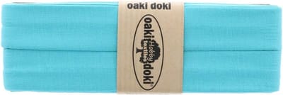 Oaki Doki Jersey Tricot Biaisband 20mm – 3 Meter – Lichtblauw 473 – Elastisch Afwerkingslint voor Stretchstoffen
