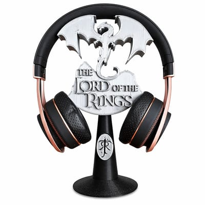 Koptelefoon Standaard Geïnspireerd op Lord of the Rings – Headphone Stand – Bureau Organizer – Cadeau voor Fans – 20 cm – Grijs/Zwart