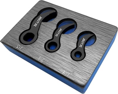 3PCS Adapterkop voor Breekijzer, Pry Bar Wrench Adapter met 1/2", 3/8" en 1/4" D 4pt/8pt Profiel voor Kluswerk en Onderhoud