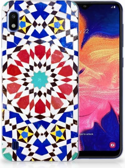 Samsung Galaxy A10 TPU Siliconen Hoesje Mozaïek