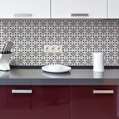 Muurstickers - Zelfklevende tegelmuurstickers voor keuken en badkamer - 9 Katia Azulejos tegelstickers - 9 stickers 10x10cm
