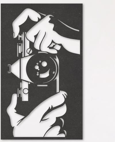 Wanddecoratie | Fotocamera - XL (48x80cm)