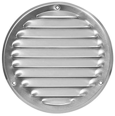 Rond Ventilatierooster met Insectenbescherming - Ø 125 mm Aluminium