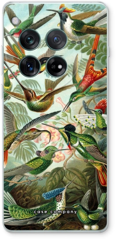 Case Company® - Hoesje geschikt voor OnePlus 12r hoesje - Haeckel Trochilidae - Soft Cover Telefoonhoesje - Bescherming aan alle Kanten en Schermrand