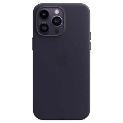 Leather Backcover MagSafe voor de Apple iPhone 14 Pro Max - Ink