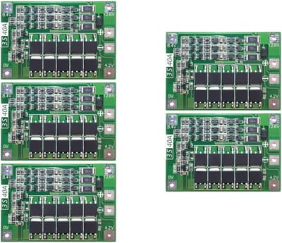 Batterij Bescherming - Lithium BMS - Veilige Energie - 40A Balans Module - 41x60x3.4mm - Groen