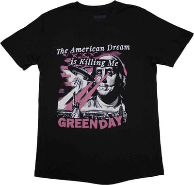 Green Day - American Dream Heren T-shirt - S - Zwart