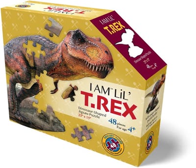 MAD CAPP puzzel T-Rex legpuzzel voor kinderen 48 stukjes.