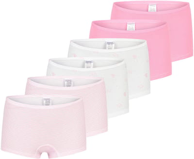 Schiesser Meisjes shorts 6 pack Kids Girls 95/5 Cotton