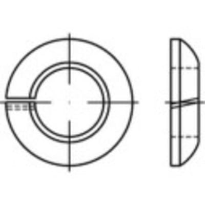 TOOLCRAFT 147236 Veerring Binnendiameter: 14.5 mm DIN 74361 Verenstaal Galvanisch verzinkt 100 stuk(s)