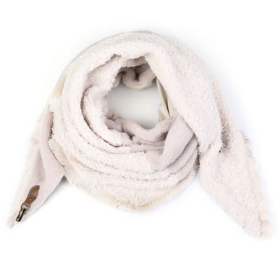 Dames - Winter - Trendy - Omslagdoek - Vachtsjaal Moira - Wit
