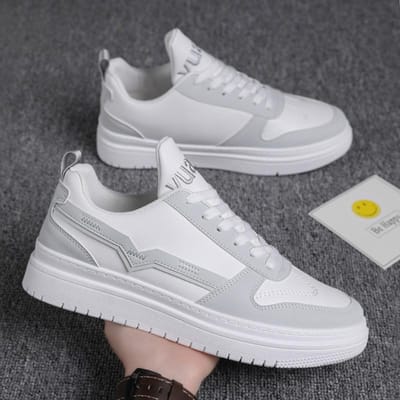 Heren schoenen nieuwe lente en herfst casual sportstijl lichte zachte zool multifunctionele board schoenen 44 gray