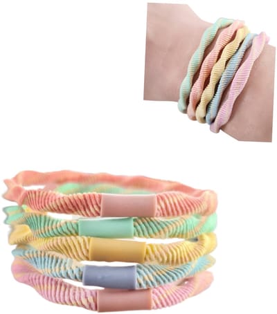 Leuke haar elastiekjes meisjes - Youhomy haaraccessoire Dames- Meisjes- Sterk elastiek- Verslappen niet- Cadeau- Handwerk &Stijlvol gevlochten haarelastiek- Girls- Elastiek voor lange haar- zomer kleuren