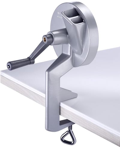 Westmark Bonensnijder met 2 snijopeningen, tafelmontage, roestvrij staal/aluminium, zilver, 11822260
