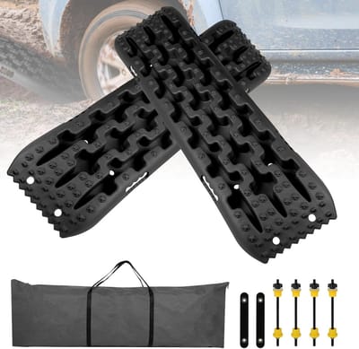 Set van 2 zandplaten voor camper, off-road traction, anti-slip bandenladder voor voertuigen