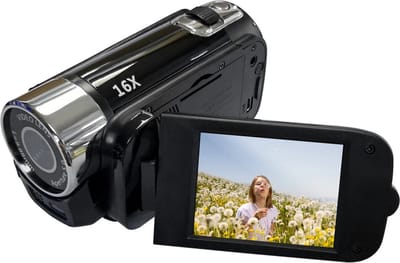 vlog camera - full 1080 HD beeld kwaliteit - 2.7 inch scherm met 16 x zoom - met zelfontspanner tot 10s