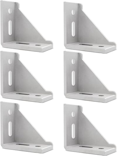 6 Stuks Hoekbevestiging Aluminium Profielconnector voor 4080 Profielen