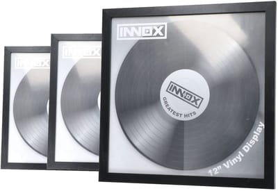 Vinyl display 12 inch voor LP-hoes - Set van 3 - Innox VFK12-BK - Zwart