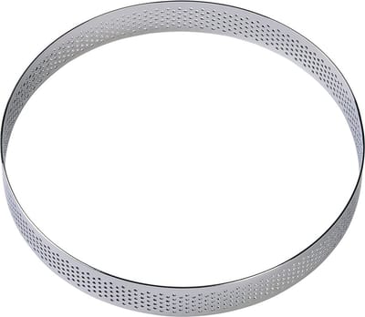 BrandNewCake® Taartring RVS - Geperforeerd Ø15x2cm - Kookring - Bakring