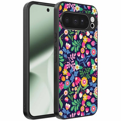Geschikt voor Google Pixel 10 Pro XL Telefoonhoesje met bloemen opdruk - TPU backcover case flower design - Smartphonica geschikt voor Google Pixel 10 Pro XL
