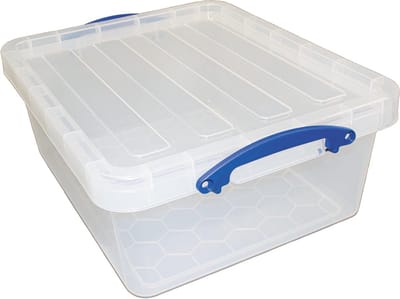 Really Useful Box opbergdoos 23,5 l, nestbaar, transparant 3 stuks