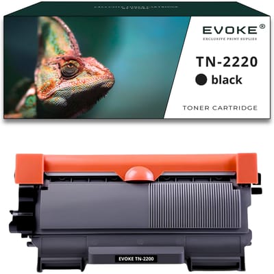 Evoke Compatibele Toner voor Brother Tn2220 Tn-2220 Zwart 2600 Pagina's Dcp-7055 7055W 7057E Hl-2130 Hl-2240 Hl-2250