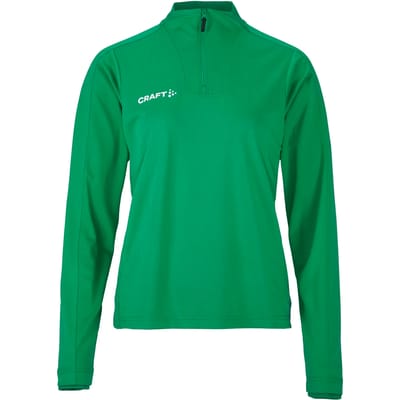 Trainingsjack Craft Women Evolve 2.0 Half Zip Team Green-XXL