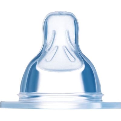 Tétine MAM Silicone +2m Débit 2 Moyen - Lot de 2